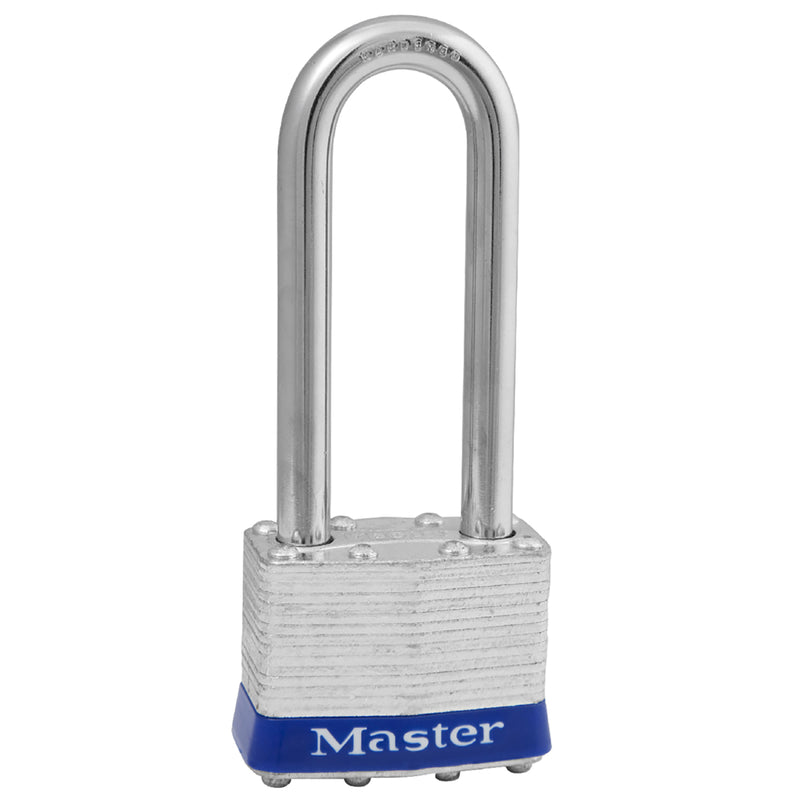 Master Lock 1-3/4in Wide Laminated Steel Pin Tumbler Padlock 2-1-2in Shackle 1UPLJ