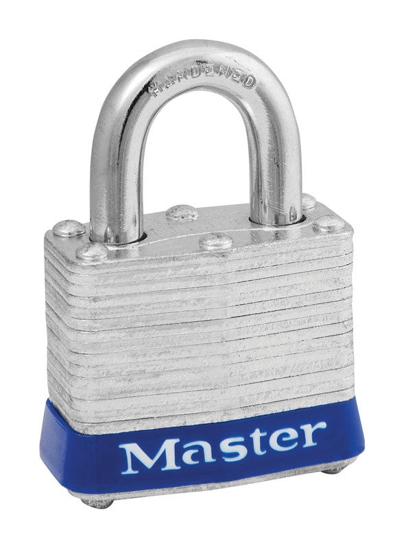 Master Lock 1-9/16 In Laminated Steel Pin Tumbler Padlock 3UP
