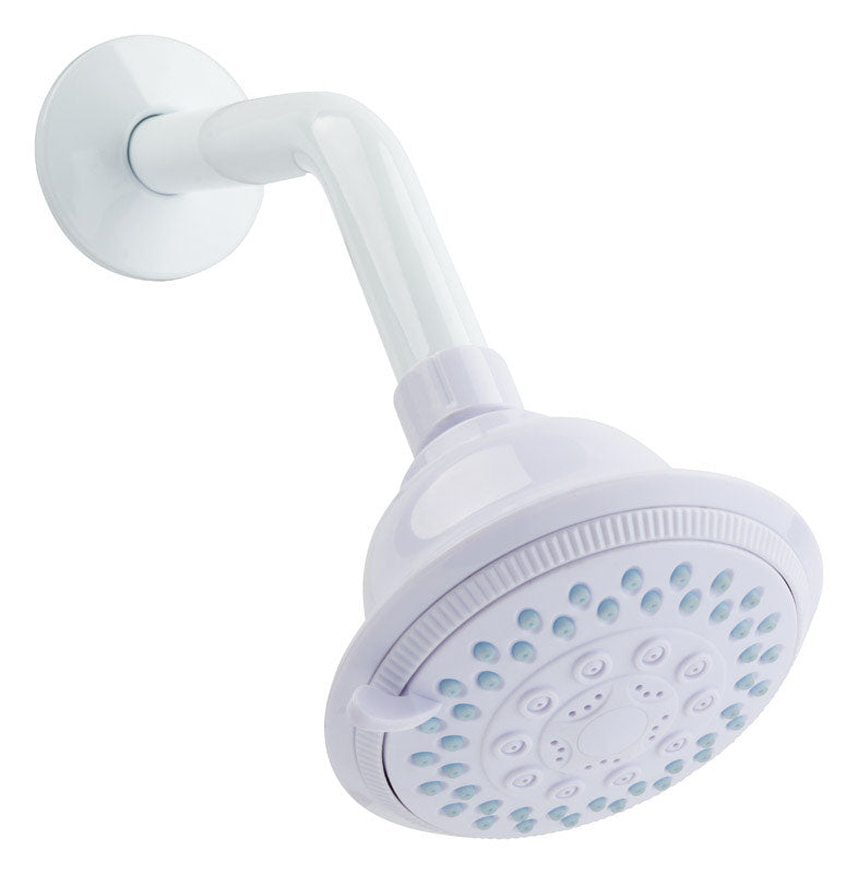 Oakbrook 520 A5347WT-WS White 5 Settings Wallmount Showerhead