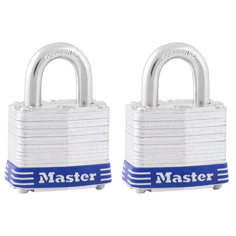 Master Lock 1-9-16 In Laminated Steel Pin Tumbler Padlock 2-Pack 3T