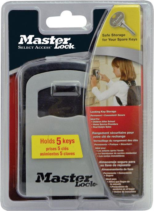 Master Lock 3-1-4in Wide Set Your Own Combination Wall Lock Box 5401D