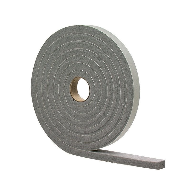 MD Building Products 1-4 X 1-2 X 17 Ft High Density Foam Tape Gray 02279