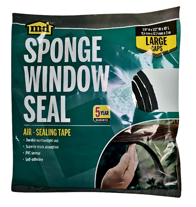 MD Building Products 06619 Premium Sponge Window Seal 3-8 in. X 1-2 in. X 10 Ft.