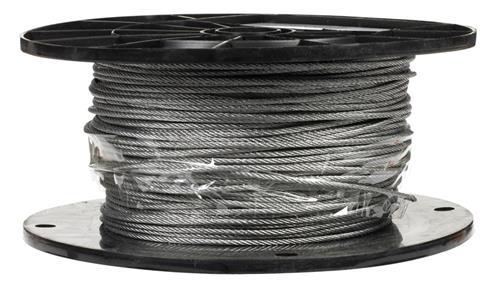Campbell 3/32" 7 x 7 Galvanized Wire Cable 500 Ft 7000327