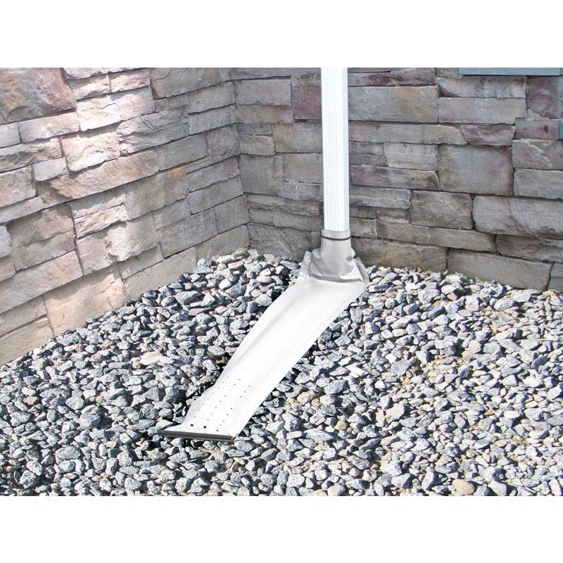 Frost King Drain Away Downspout Extension 8-1-2" X 46" White DE46WH