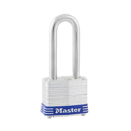 Master Lock 1-9-16in Wide Laminated Steel Pin Tumbler Padlock 2in Shackle 3DLH