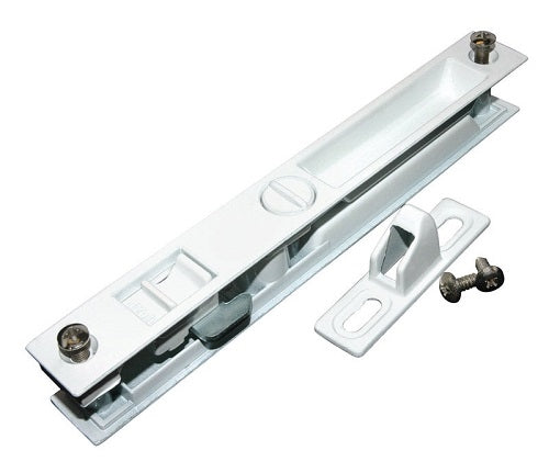 Barton Kramer 444W White-Plated Patio Door Lock