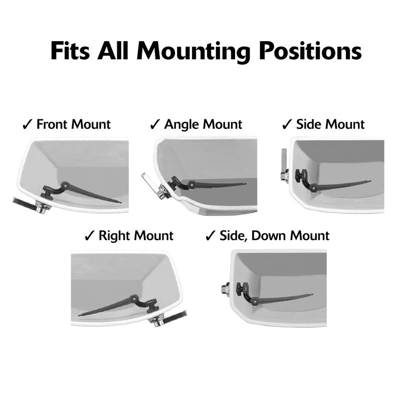 Korky 6050BP mounting positions infographic