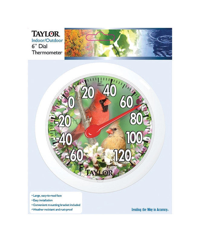 Taylor 5632 Cardinal-Bunting 6 Inch Dial Thermometer