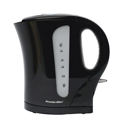 Proctor Silex 1.7 Liter Cordless Electric Kettle Black K4097