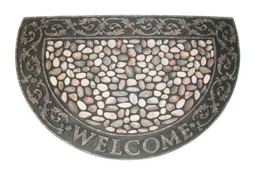 J&M Home Fashions 4517 Rubber Pebbles Doormat