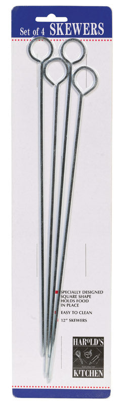 HIC Chrome Skewer 4-Pack 43169