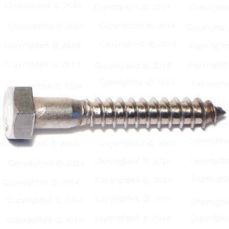 Stainless Steel Hex Lag Screws - 1/2" Diameter