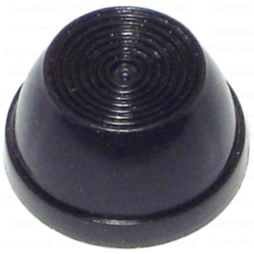 Black Push Nut on a white background

