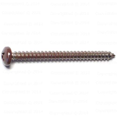 Stainless Steel Brown Painted Head Shutter & Storm Window Screws