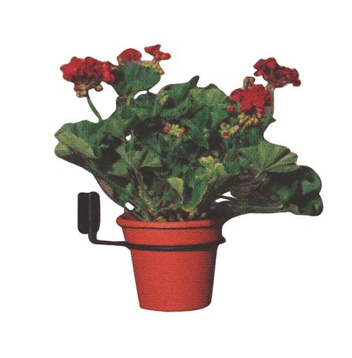 Panacea Wrought Iron Wall Mounted Flower Pot Holder 89055