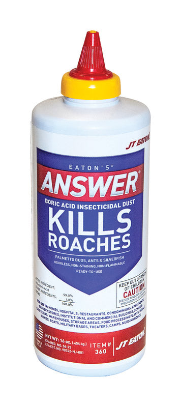 JT Eaton Answer Boric Acid Insecticidal Dust 16 Oz 360