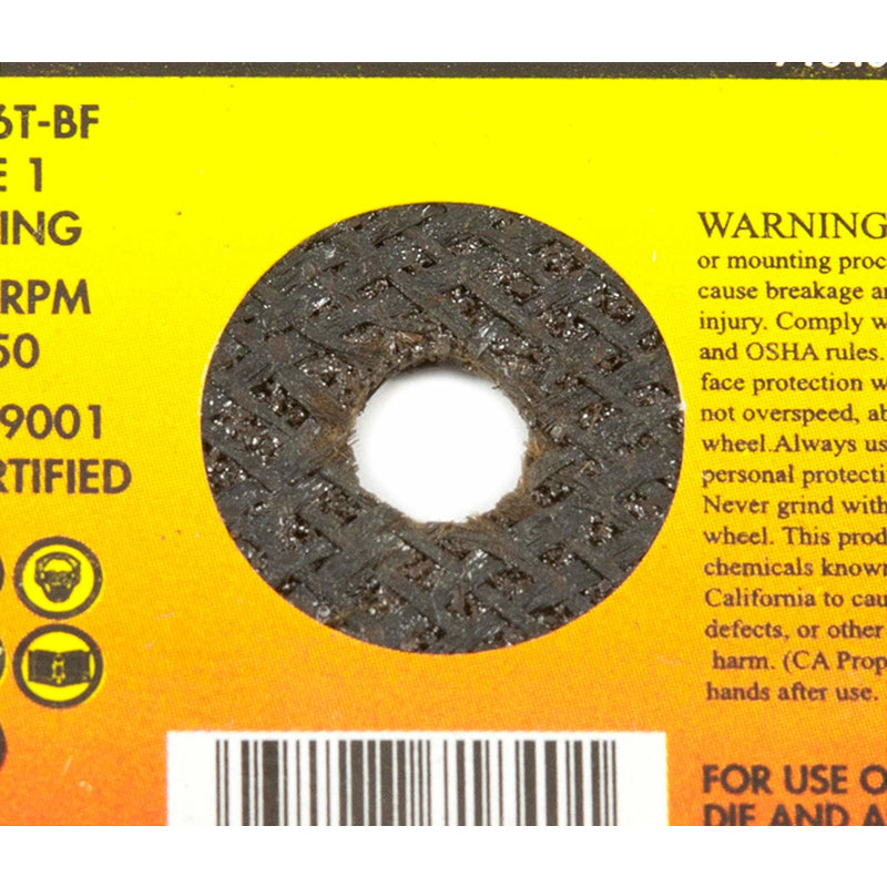 Forney 71840 Cut-Off Wheel, Metal Type 1, 3" X 1/16" X 1/4"-1