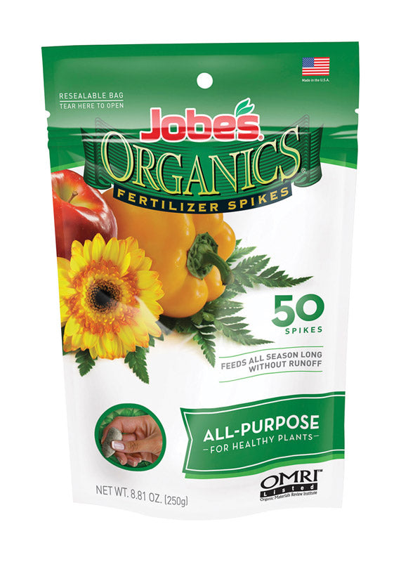 Jobe's Organic Spikes All Purpose Plant Food 50-Pack 06528