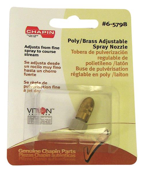 Chapin 6-5798 Poly-Brass Adjustable Spray Nozzle