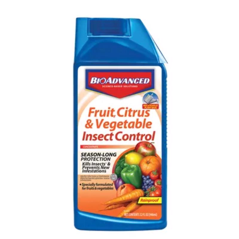 BioAdvanced 701520A Fruit, Citrus & Vegetable Insect Control 32 Oz Concentrate