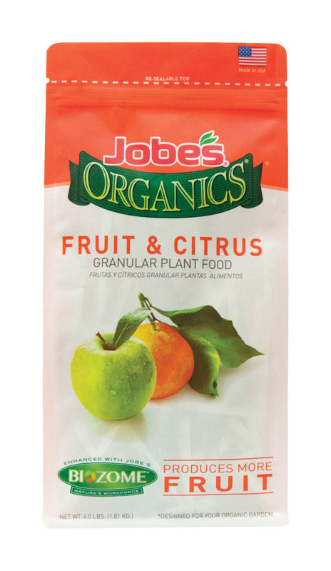 Jobe's Organic Granules Fruit & Ctirus Plant Food 4 Lb 09226