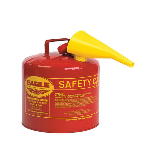 Eagle 5 Gal Type I Safety Can with Funnel UI-50-FS