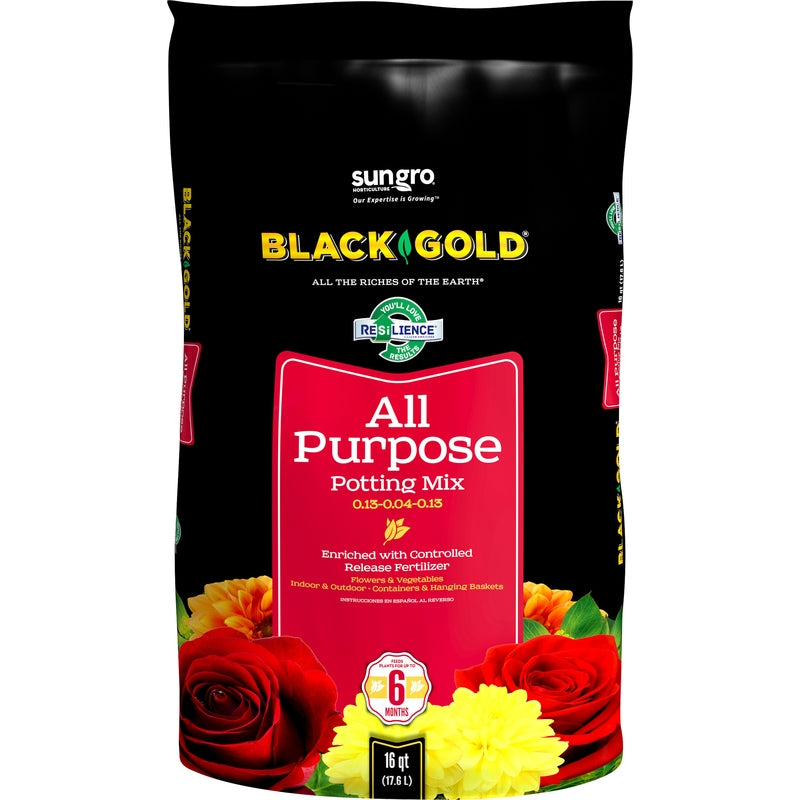 Sun Gro BLACK GOLD All Purpose Potting Mix 16 Qt 1410102 16QT U