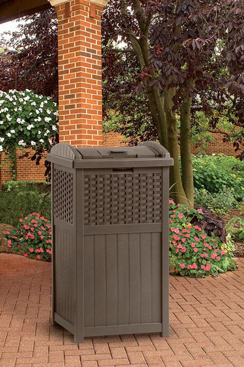 Suncast Resin Wicker Trash Hideaway GH1732J – ThePaintStore.com