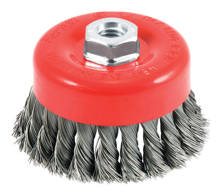 Forney 72753 Cup Brush Knotted 4" x .020" Wire x 5/8"-11