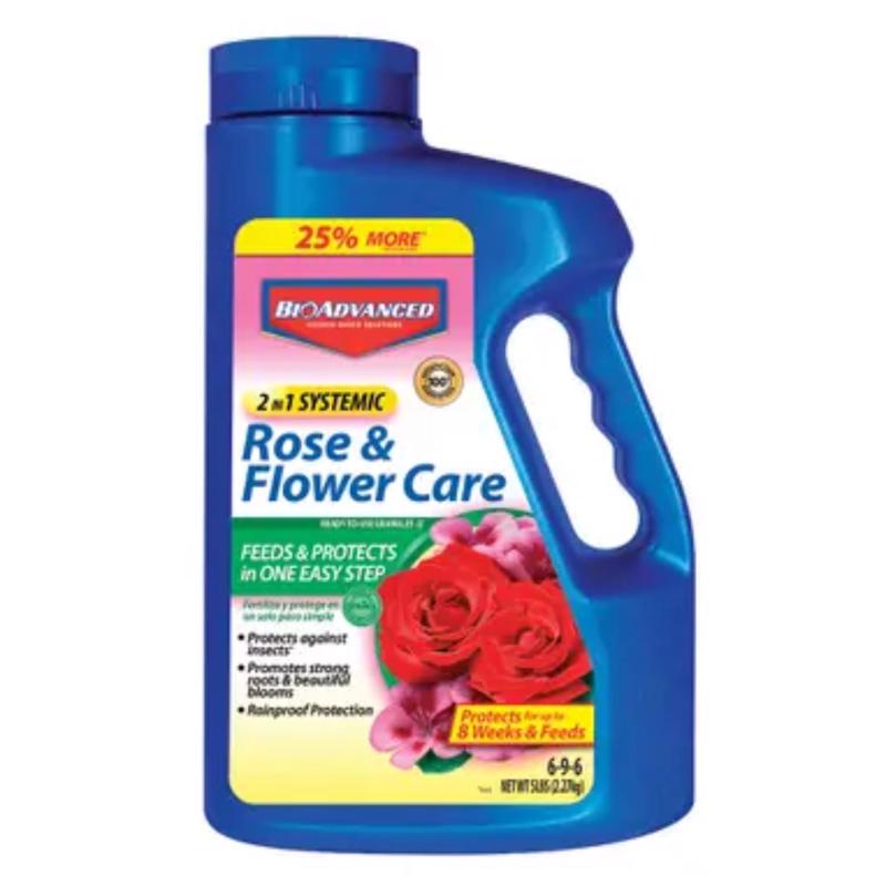 BioAdvanced 701100A 2-In-1 Systemic Rose & Flower Care Granules 5 Lbs