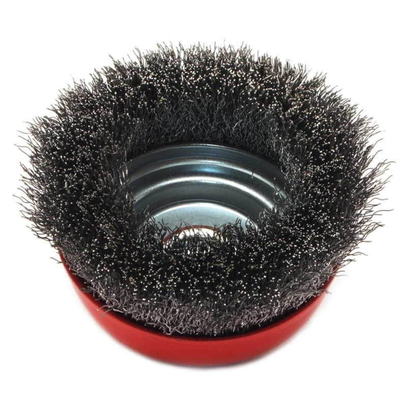 Forney 72754 Cup Brush Crimped 5" x .014 x 5/8-11-2