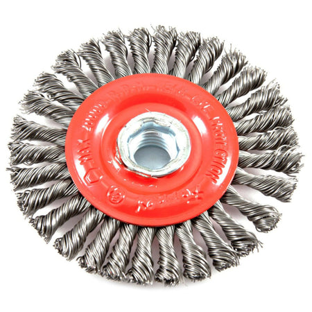 Forney 72760 Wire Wheel Brush, Stringer Bead, 4" x .020" x 5/8"-11-2