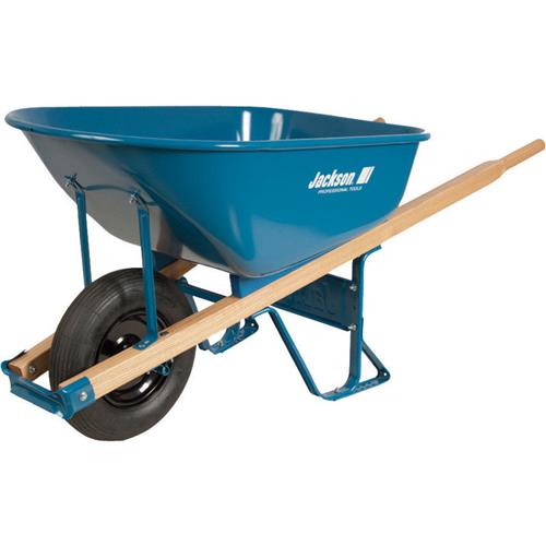 Jackson 6 Cu Ft Steel Single Wheel Wheelbarrow M6T22