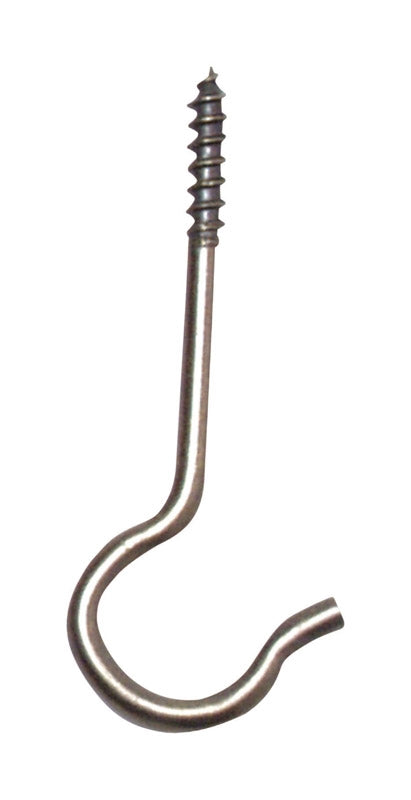 Panacea Ceiling Hook 5-Pack Antique Brass 86205
