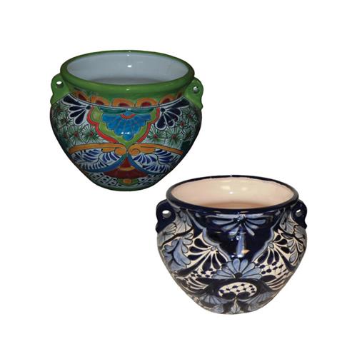 Avera Products 10" Ceramic Talavera Michoacana Planter APG023100C1 - Box of 2