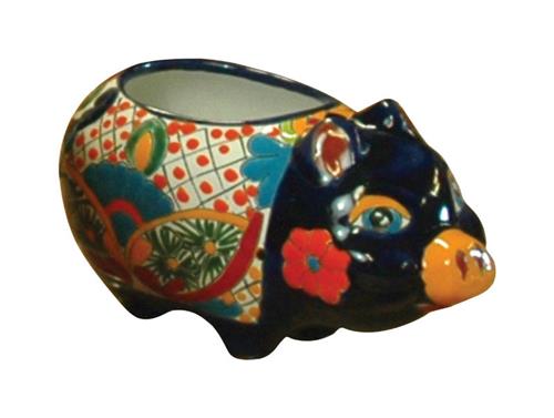 Avera Products 6" Multicolored Ceramic Talavera Pig Planter APG075060 - Box of 4