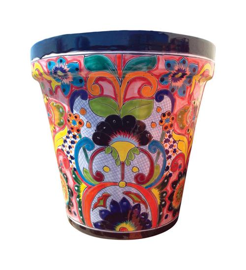 Avera 10" Ceramic Talavera Cono Planter APG025100 - Box of 4