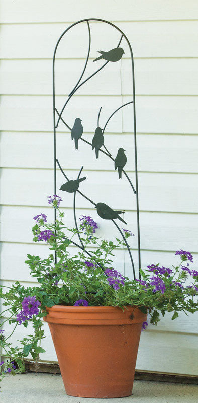 Panacea 40" Perching Birds Pot Trellis 84493