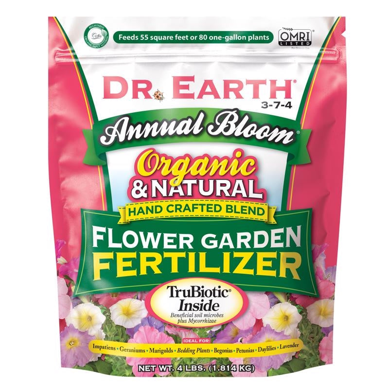 Dr Earth Annual Bloom 3-7-4 Fertilizer 4 Lbs 705P