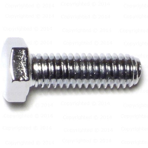 Chrome Grade 5 Coarse Thread Hex Cap Screws - 5/16" Diameter