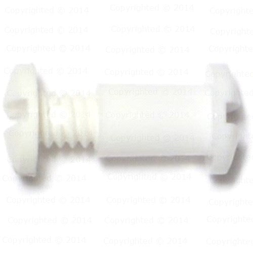 White Poly/Nylon Binding Post with Screws