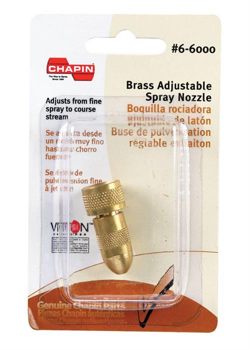 Chapin 6-6000 Brass Adjustable Cone Nozzle w- Viton
