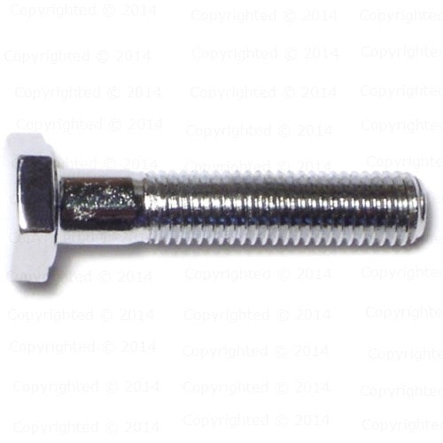 Chrome Grade 5 Fine Thread Hex Cap Screws - 1/4" Diameter