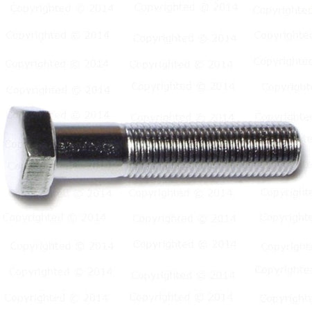 Chrome Grade 5 Fine Thread Hex Cap Screws - 3/8" Diameter