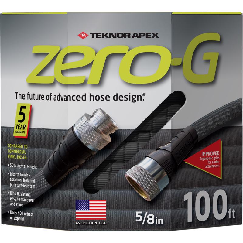 Teknor Apex Zero-G Heavy Duty Commercial Grade Garden Hose Black-1