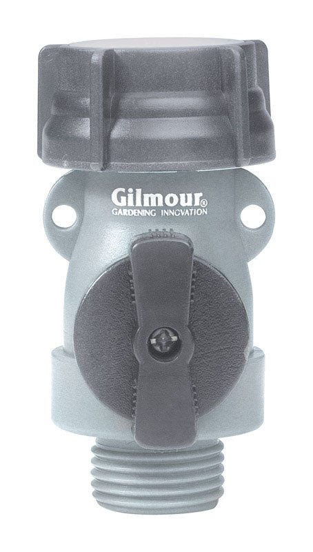 Gilmour 5/8 in. Polymer Threaded Male Hose Shut-Off Valve 800014-1001