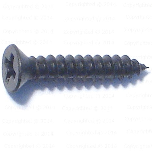 Black Finish Phillips Flat Head Sheet Metal Screws