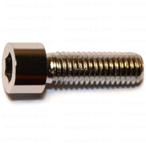 Chrome Smooth Head Socket Cap Screws - #10 Diameter - Fine Thread