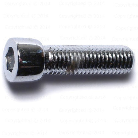 Chrome Smooth Head Socket Cap Screws - 1/4" - Fine Thread